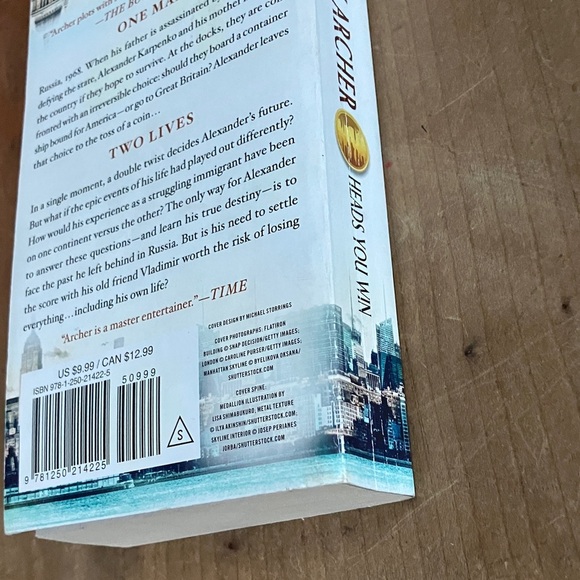 Jeffrey Archer ‘Heads You Win' paperback Book - Picture 11 of 12